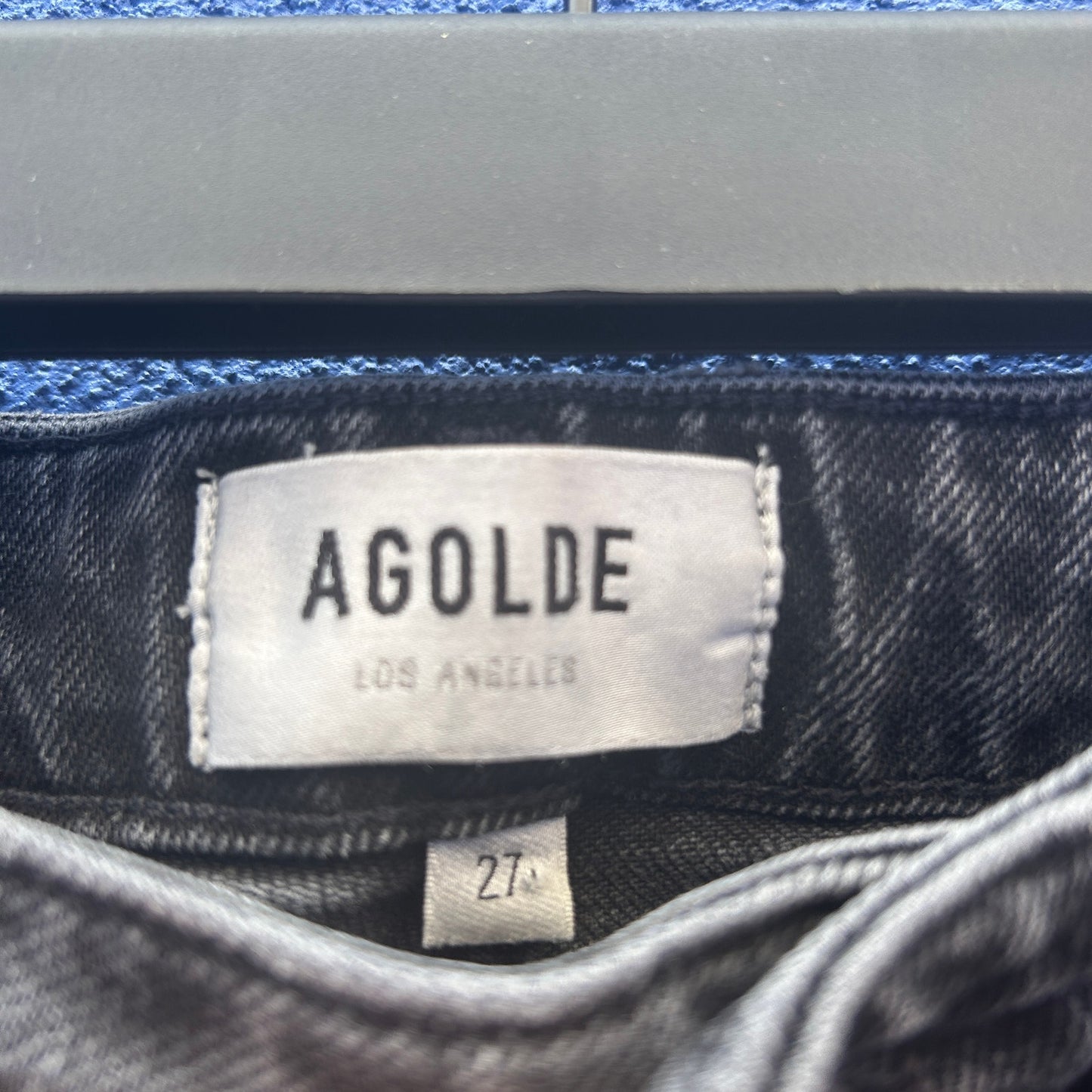 agolde faded black vintage jeans