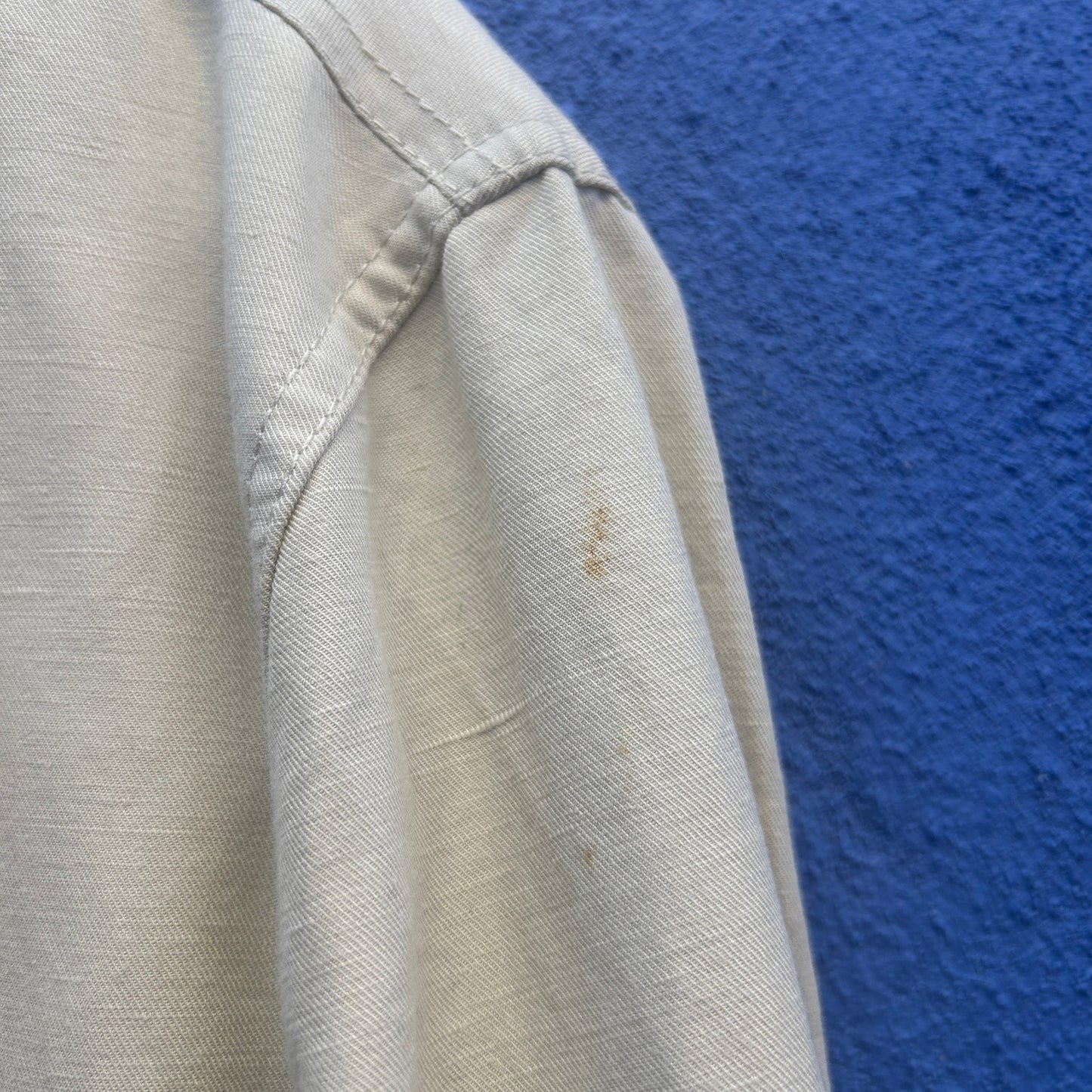 nautica beige cotton linen blend chore coat