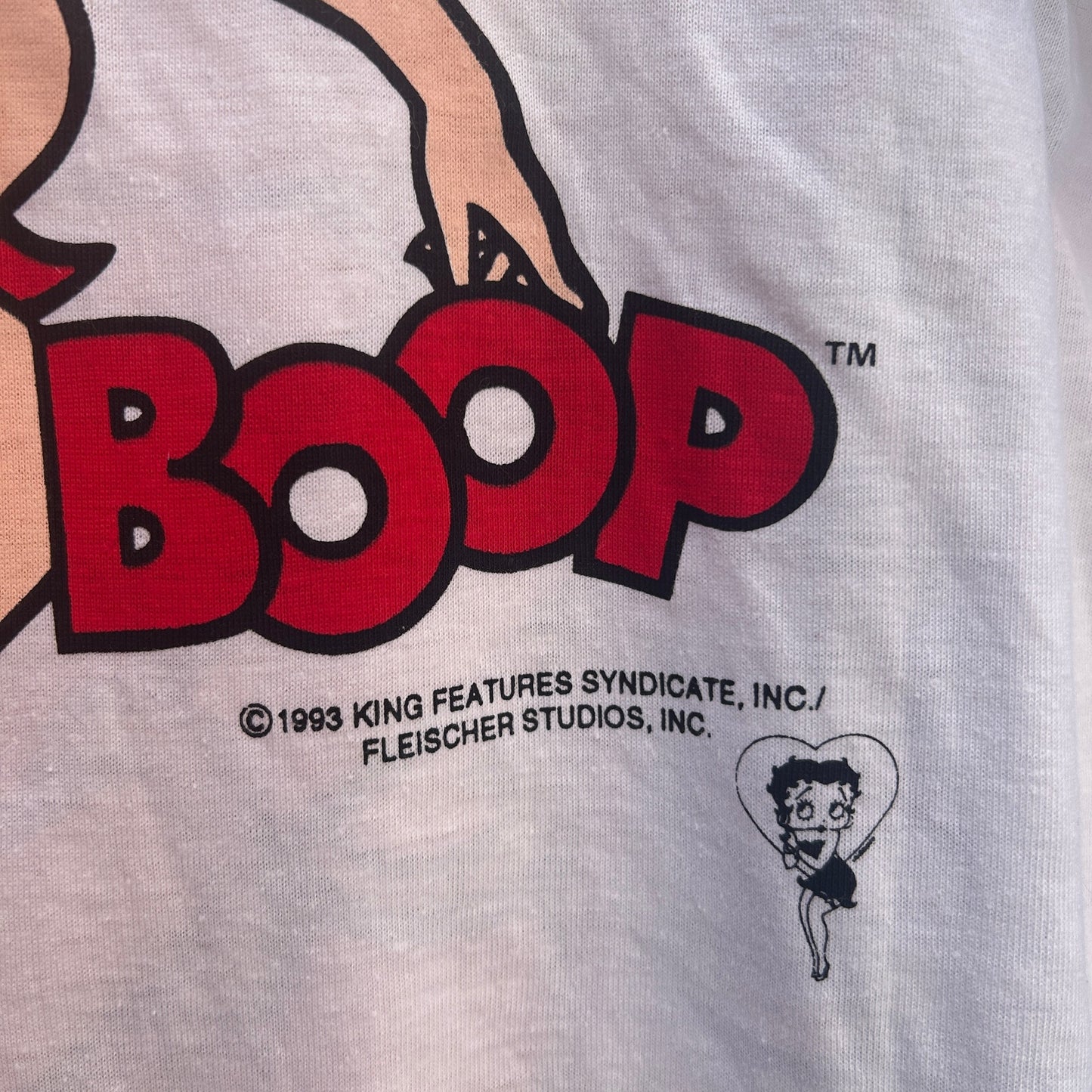 vintage 90s betty boop single stitch deadstock oversized tee