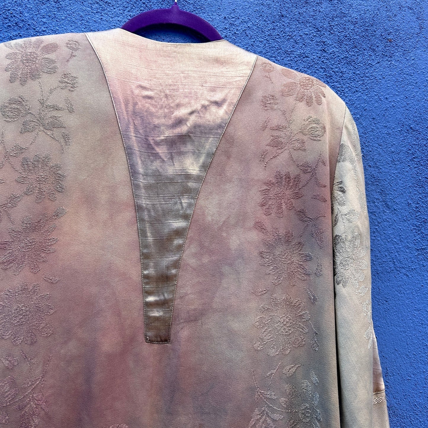 spain in america antique damask bespoke lagenlook duster