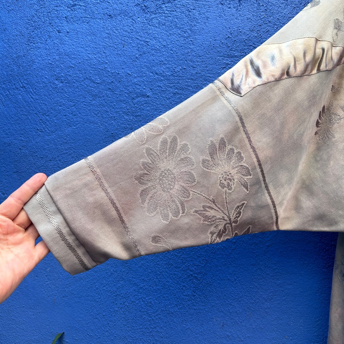 spain in america antique damask bespoke lagenlook duster