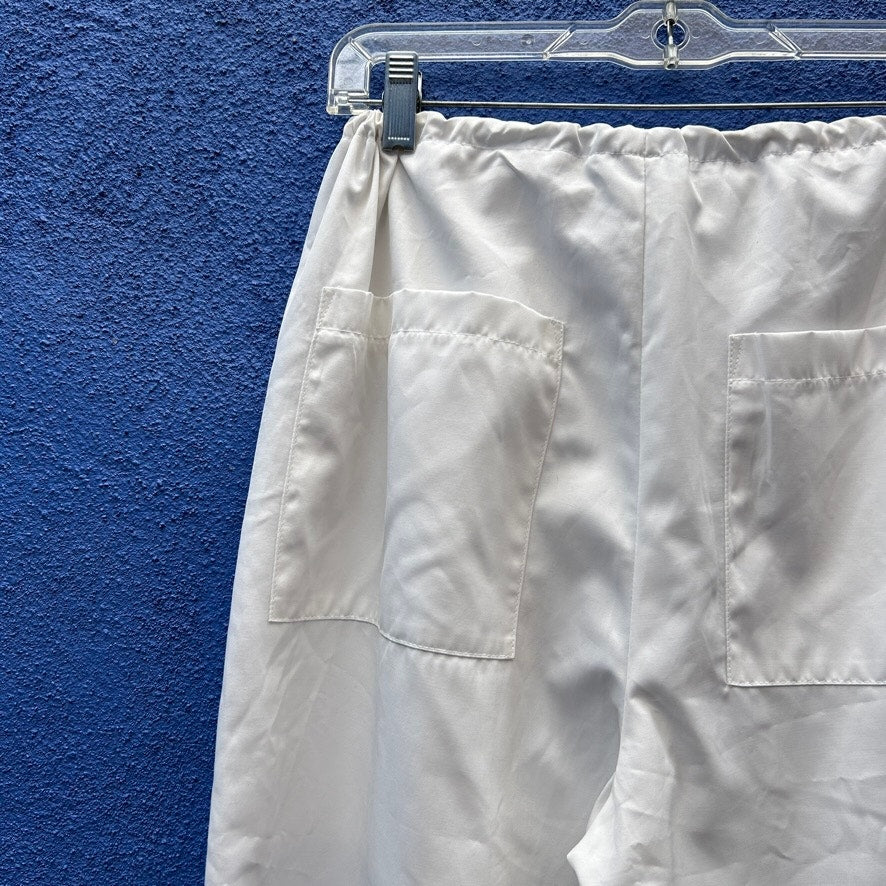 SNDYS. white lagenlook drawstring joggers