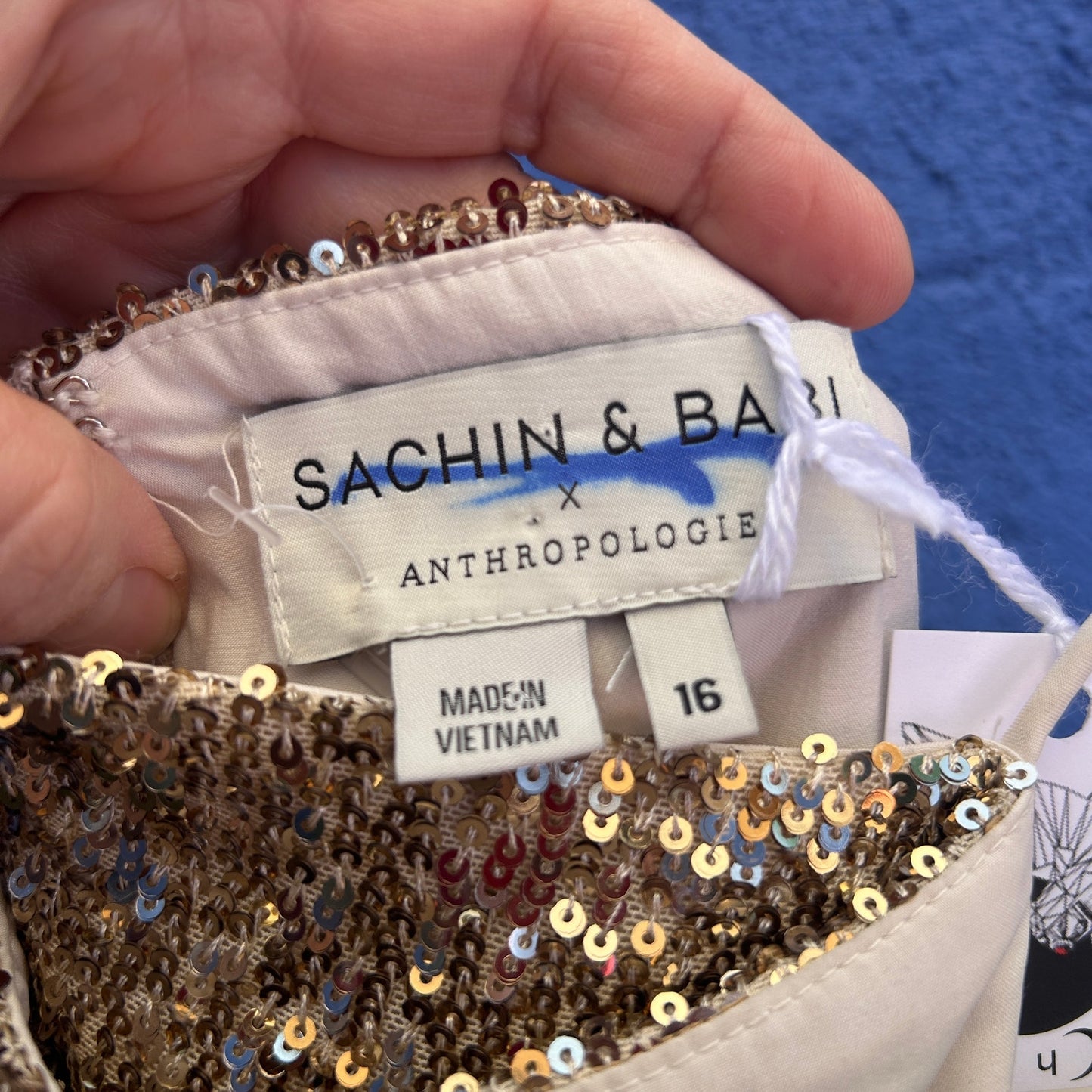 Sachin and Babi x Anthropologie Sequin Cocktail Dress