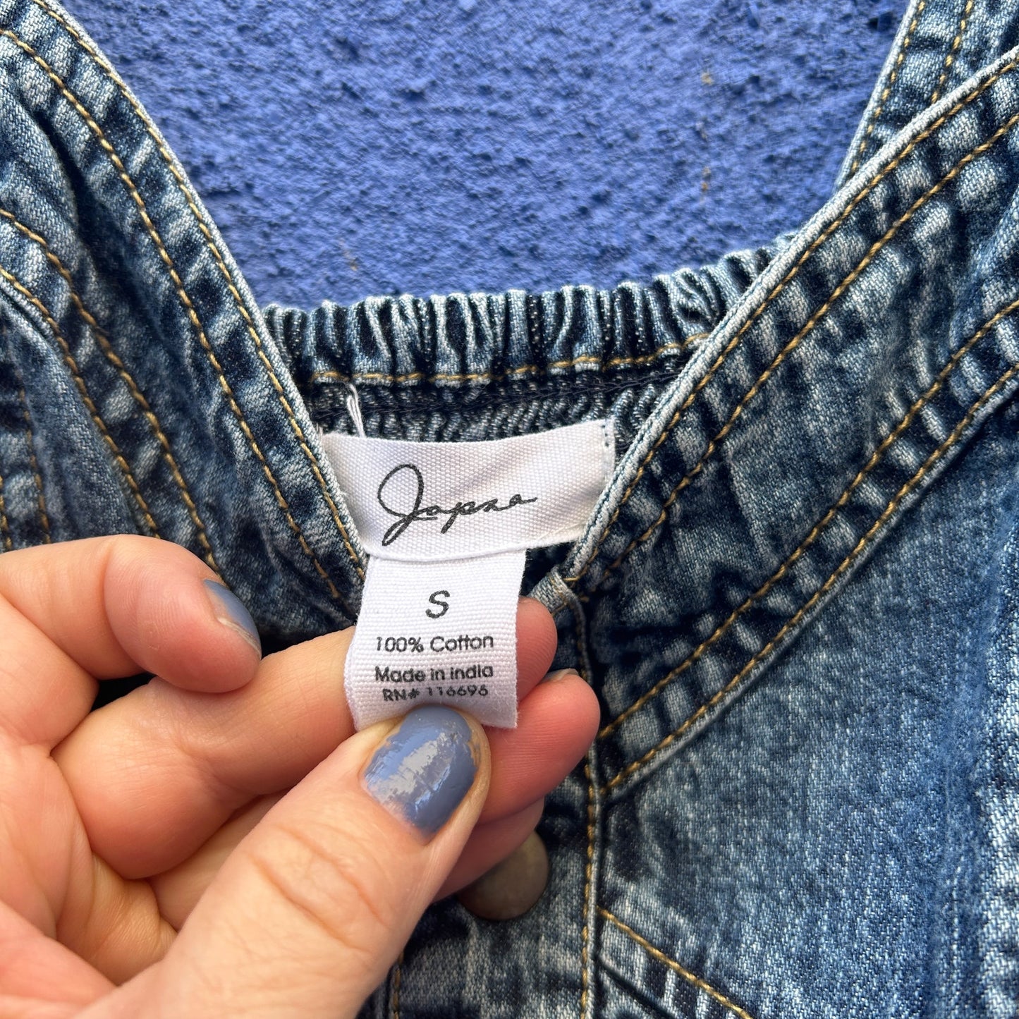 japna denim tank dress