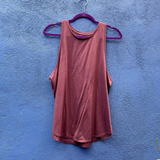 dip dusty rose sleeveless eco-friendly workout top