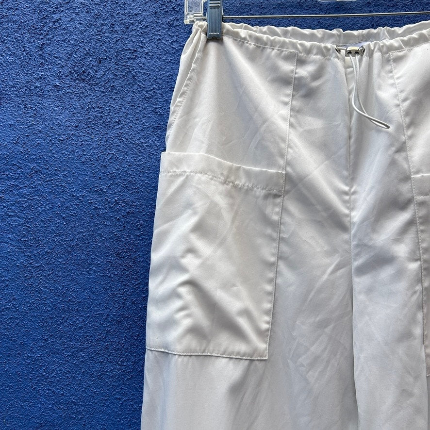 SNDYS. white lagenlook drawstring joggers