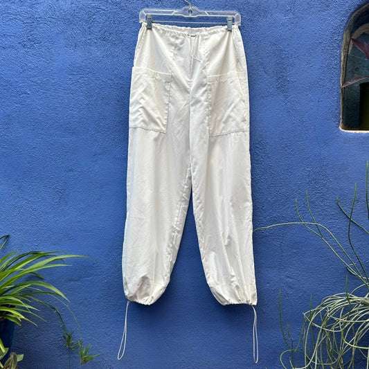 SNDYS. white lagenlook drawstring joggers