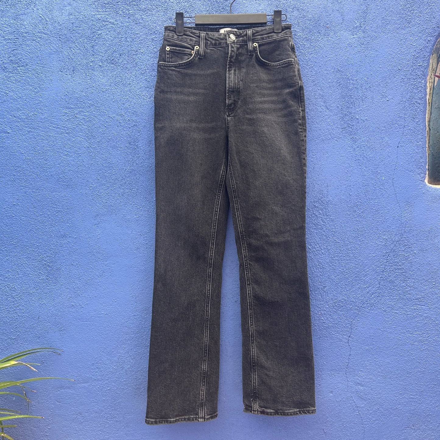 agolde faded black vintage jeans