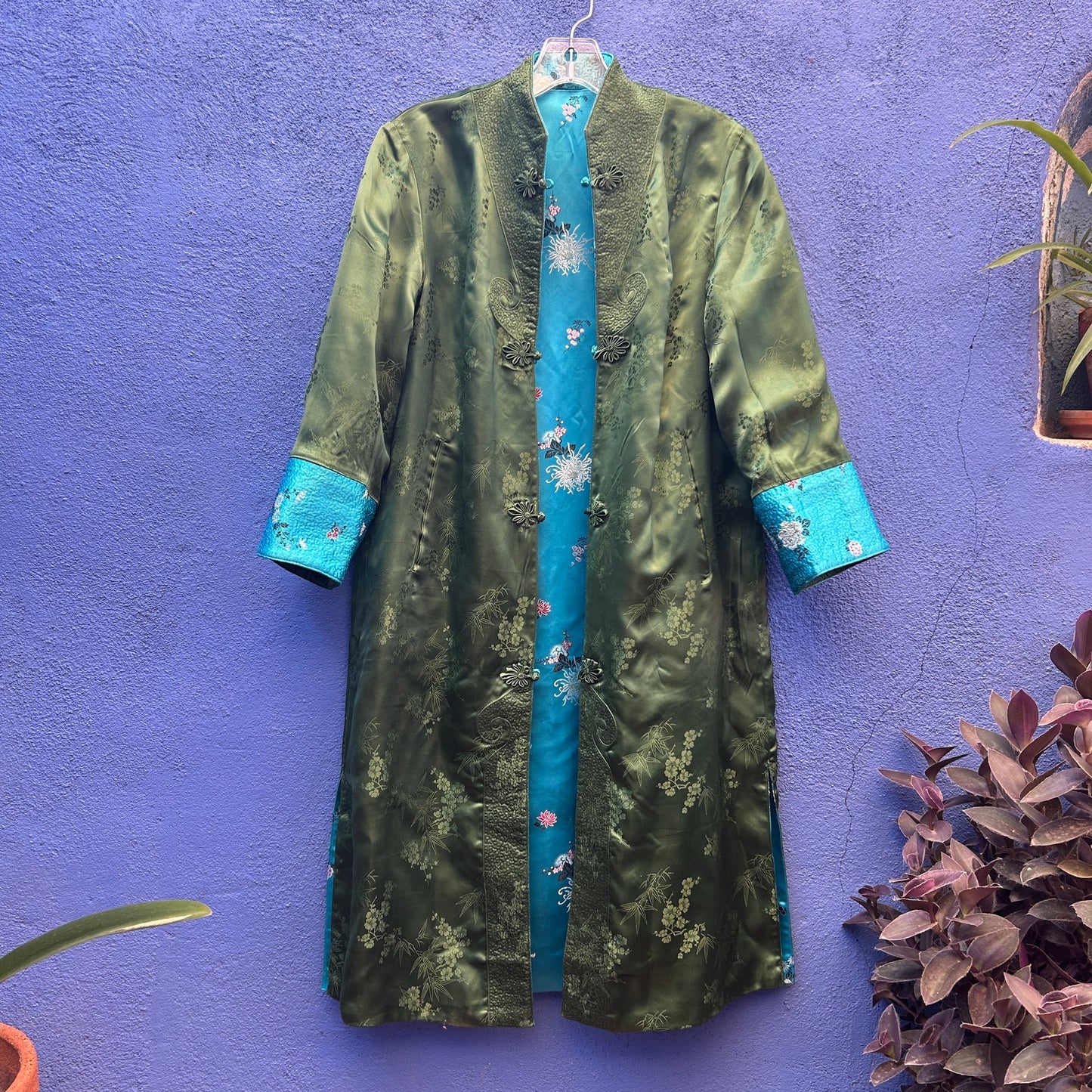 vintage chinese silk reversible jacket