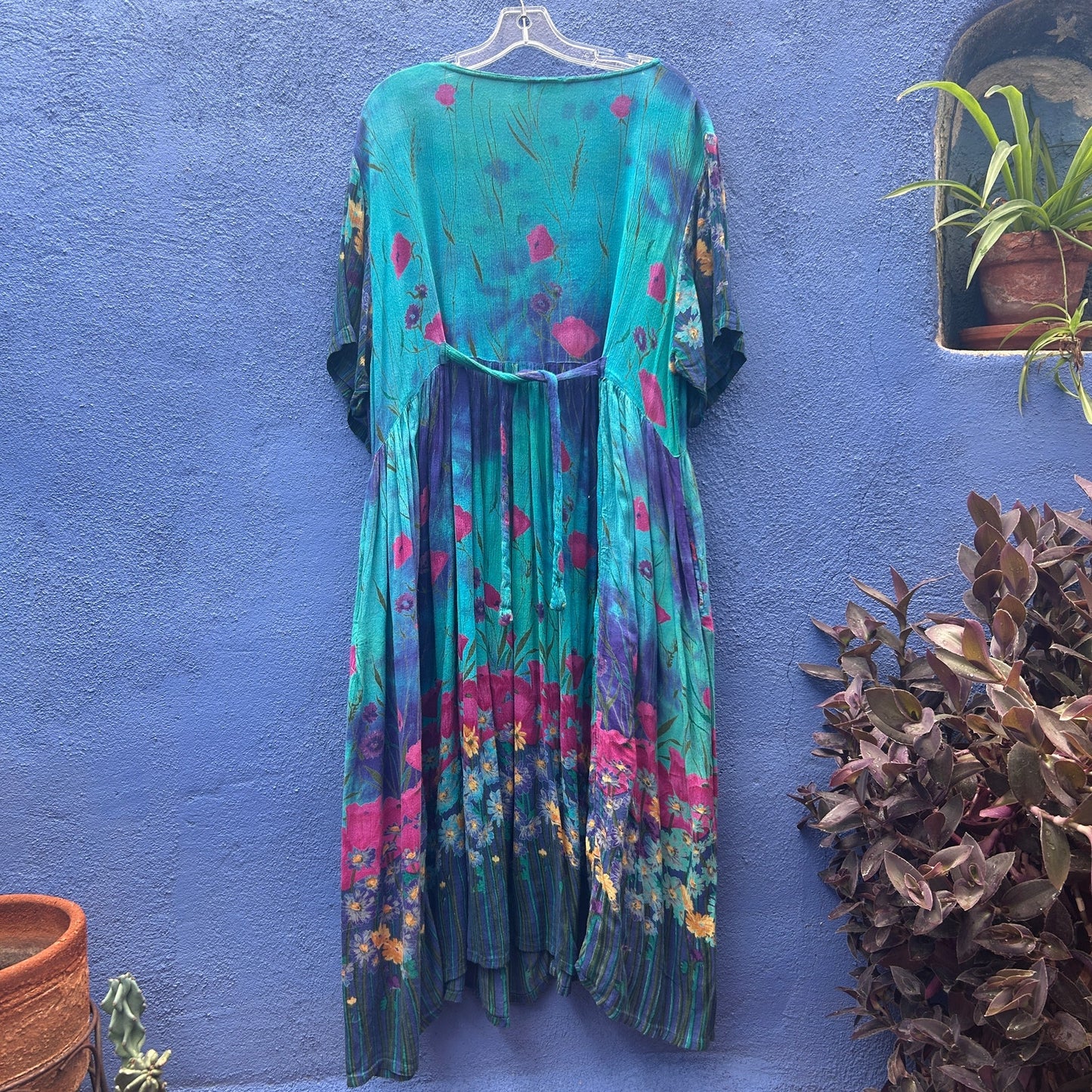 vintage 90s la cero rayon market dress
