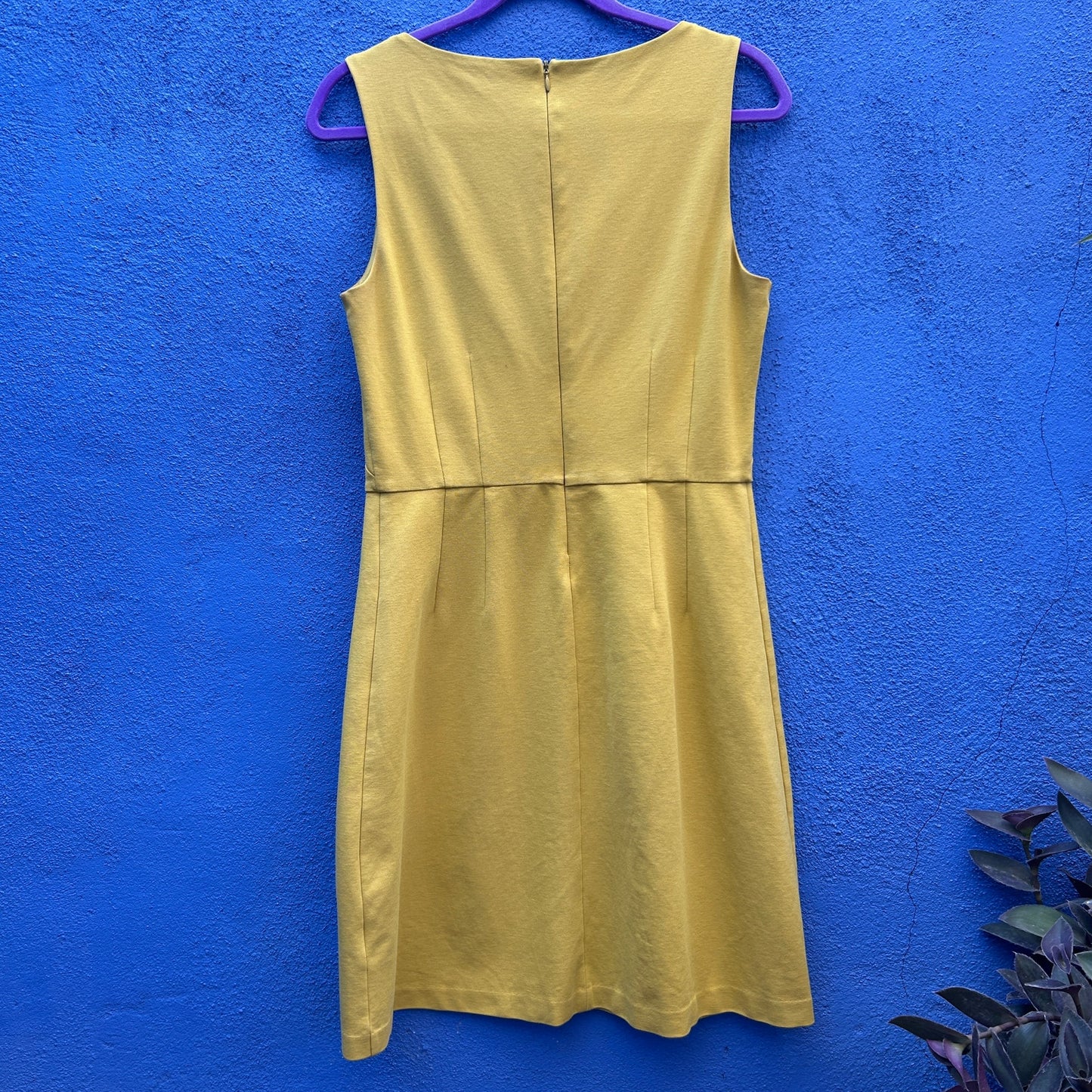 boden mustard sleeveless shift dress