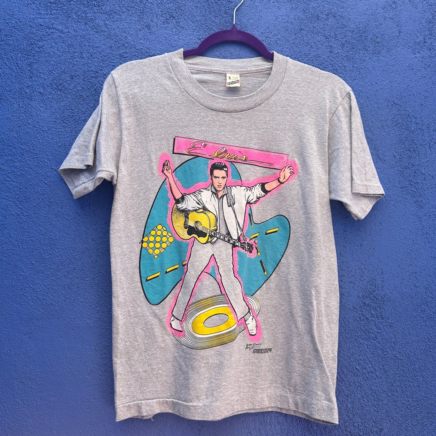 vintage 1989 elvis graphic single stitch tee