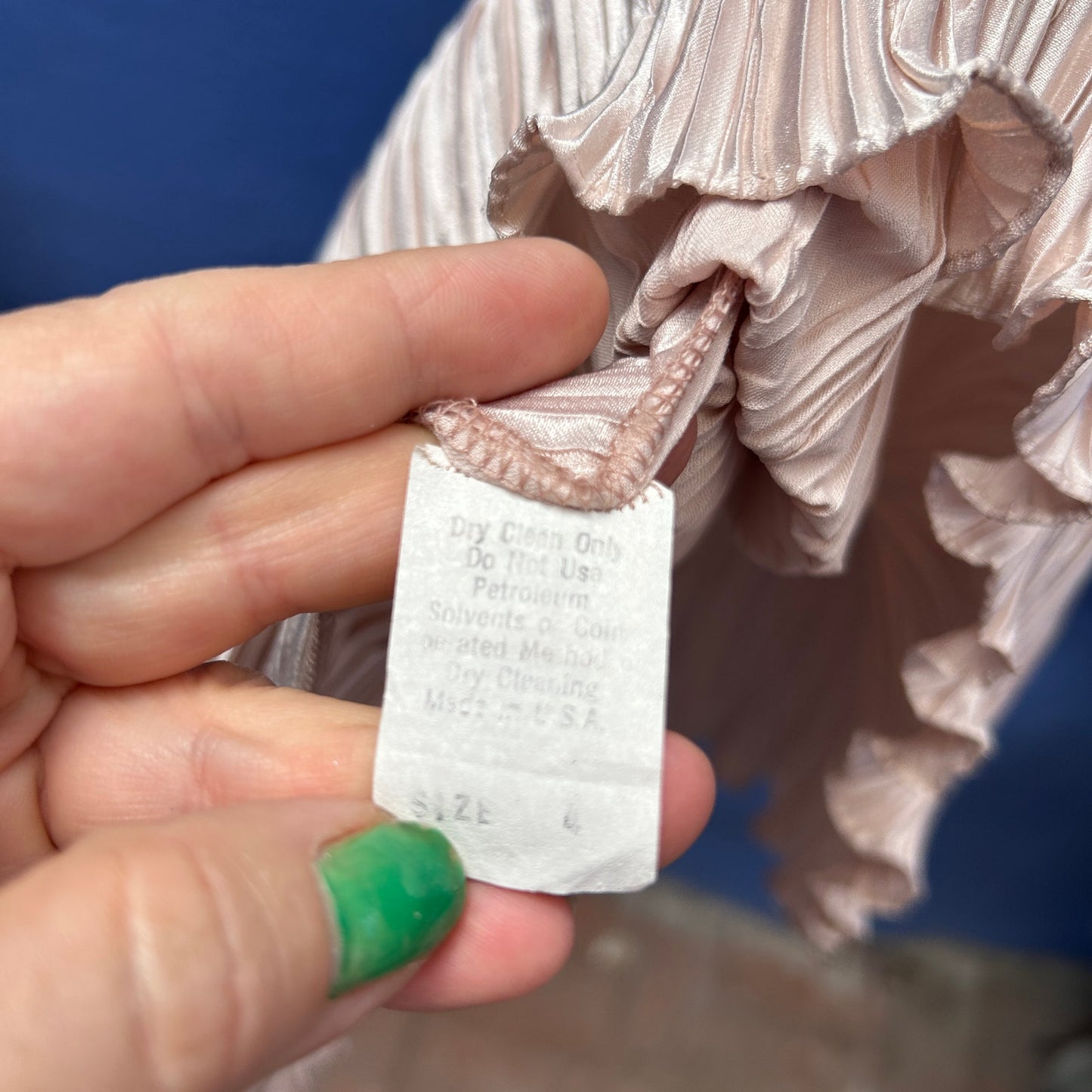 vintage metallic brocade and crinkle silk cocktail dress