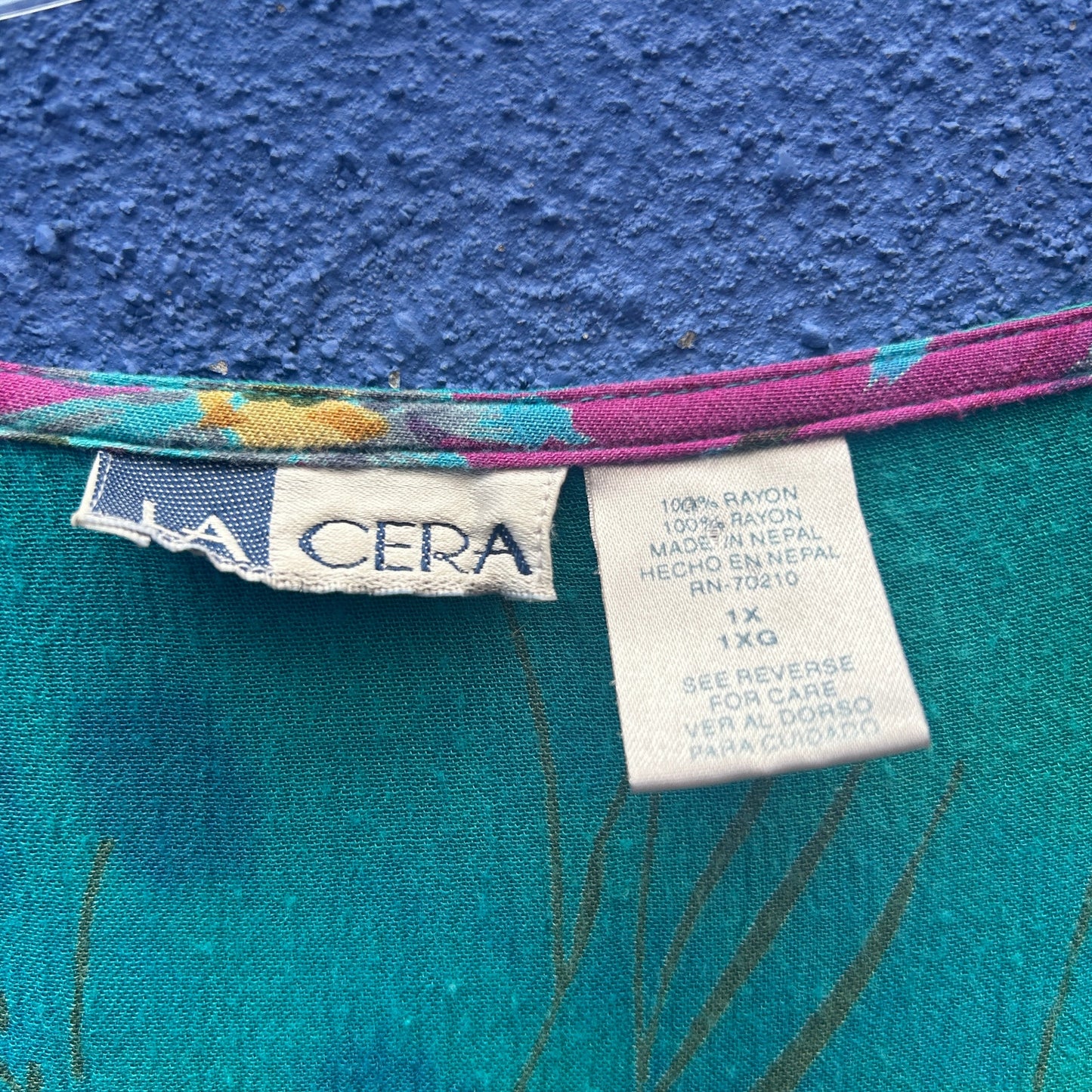 vintage 90s la cero rayon market dress