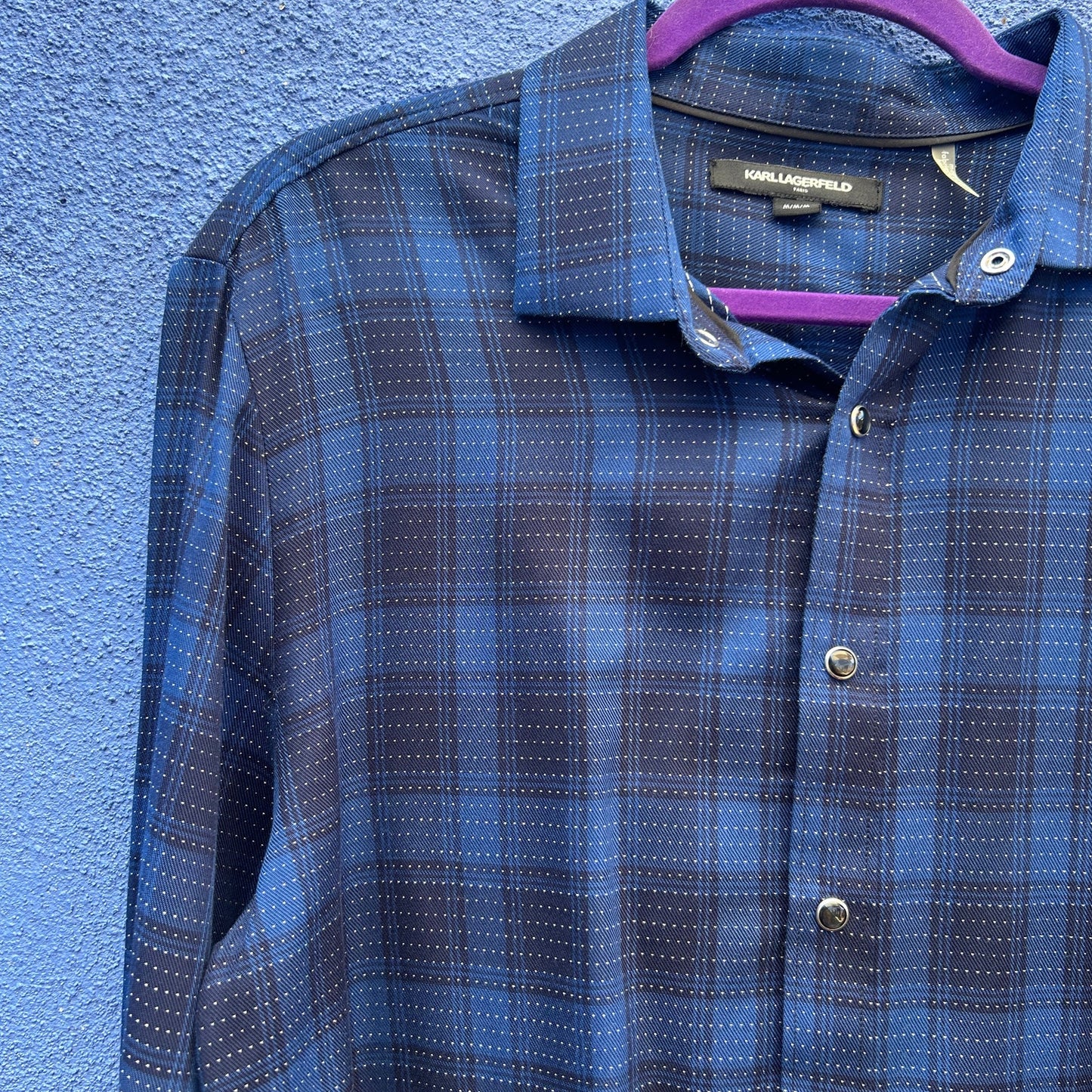 karl lagerfeld paris men's snap front shirt