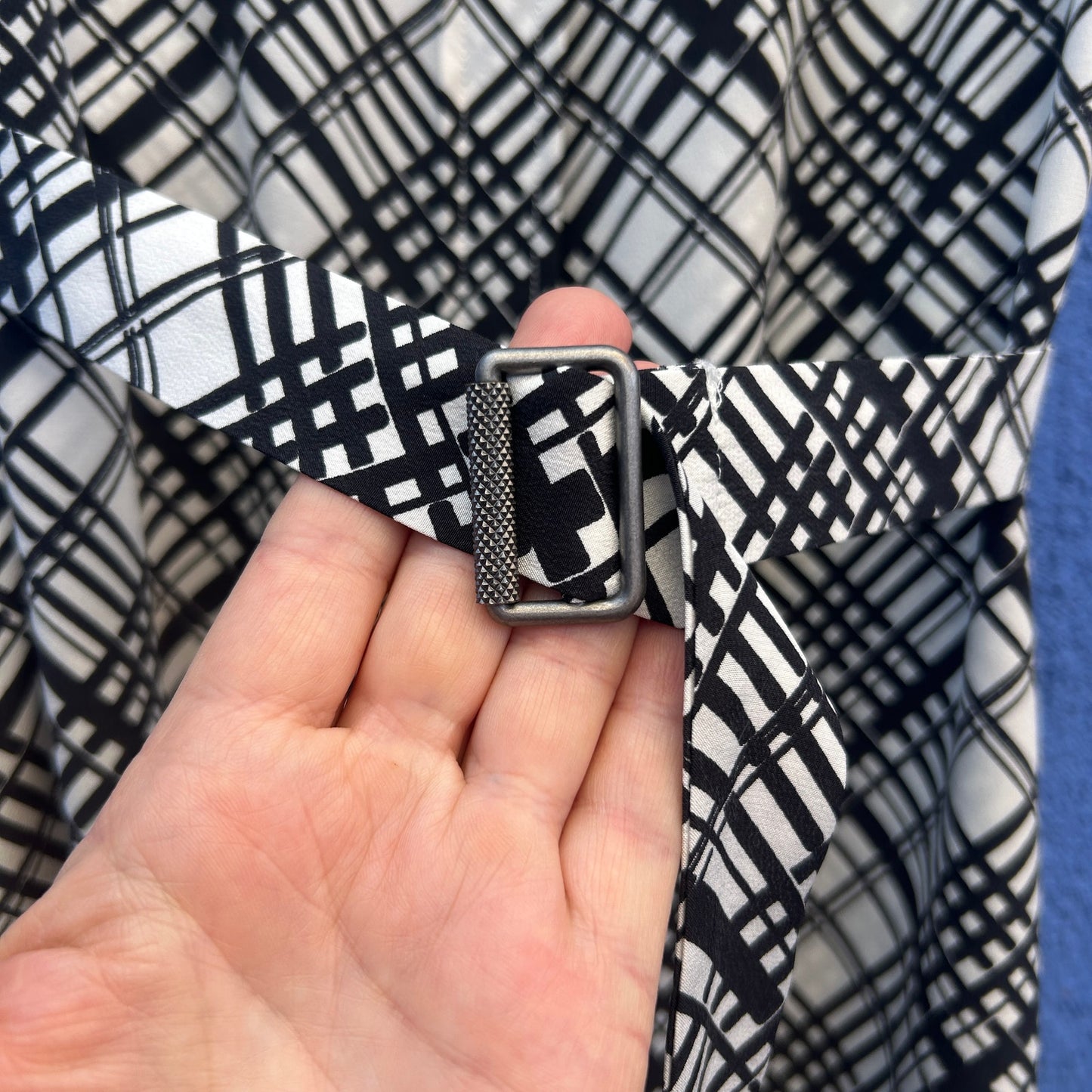 equipment 100% silk plaid button front sleeveless maxi dress