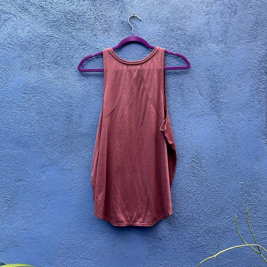 dip dusty rose sleeveless eco-friendly workout top