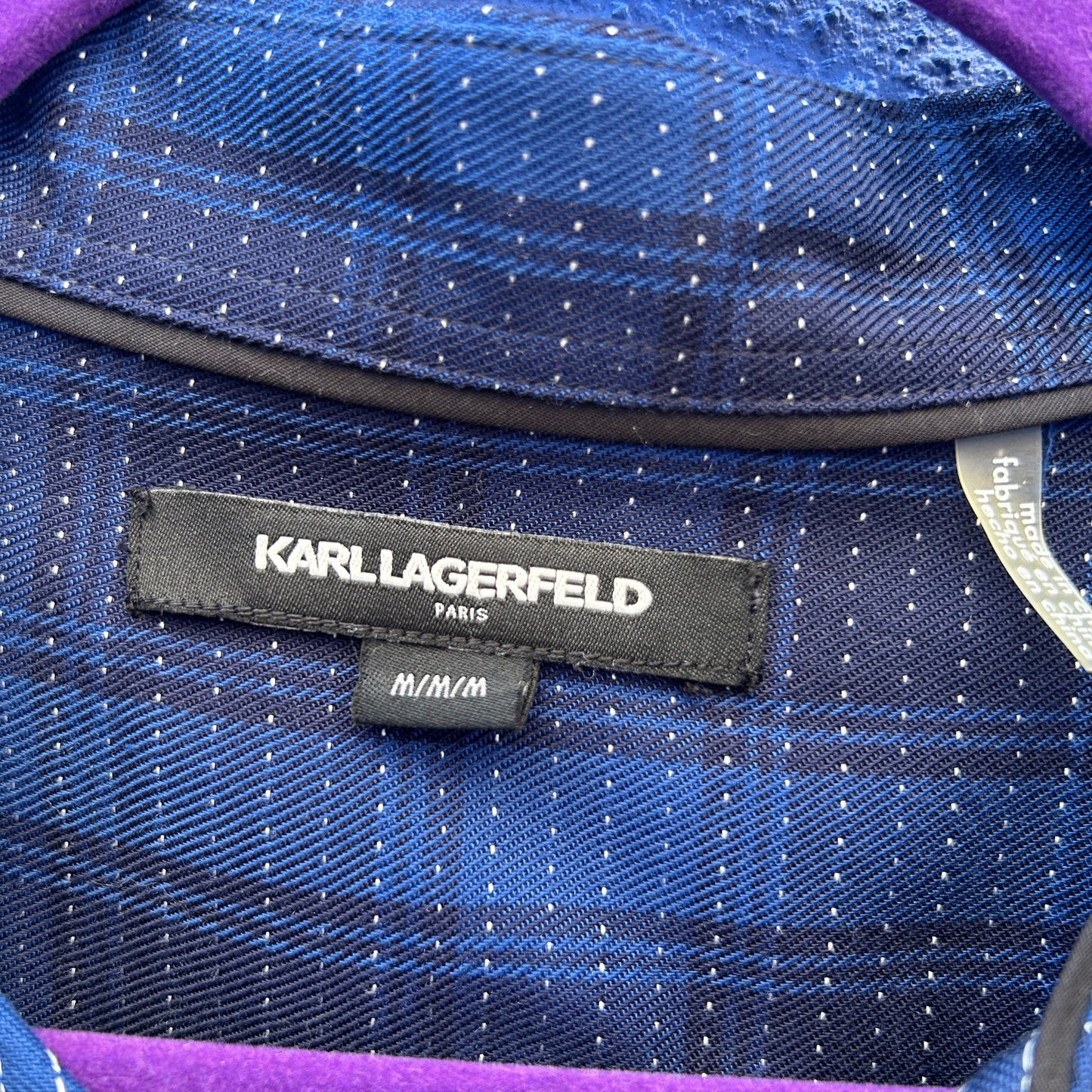 karl lagerfeld paris men's snap front shirt