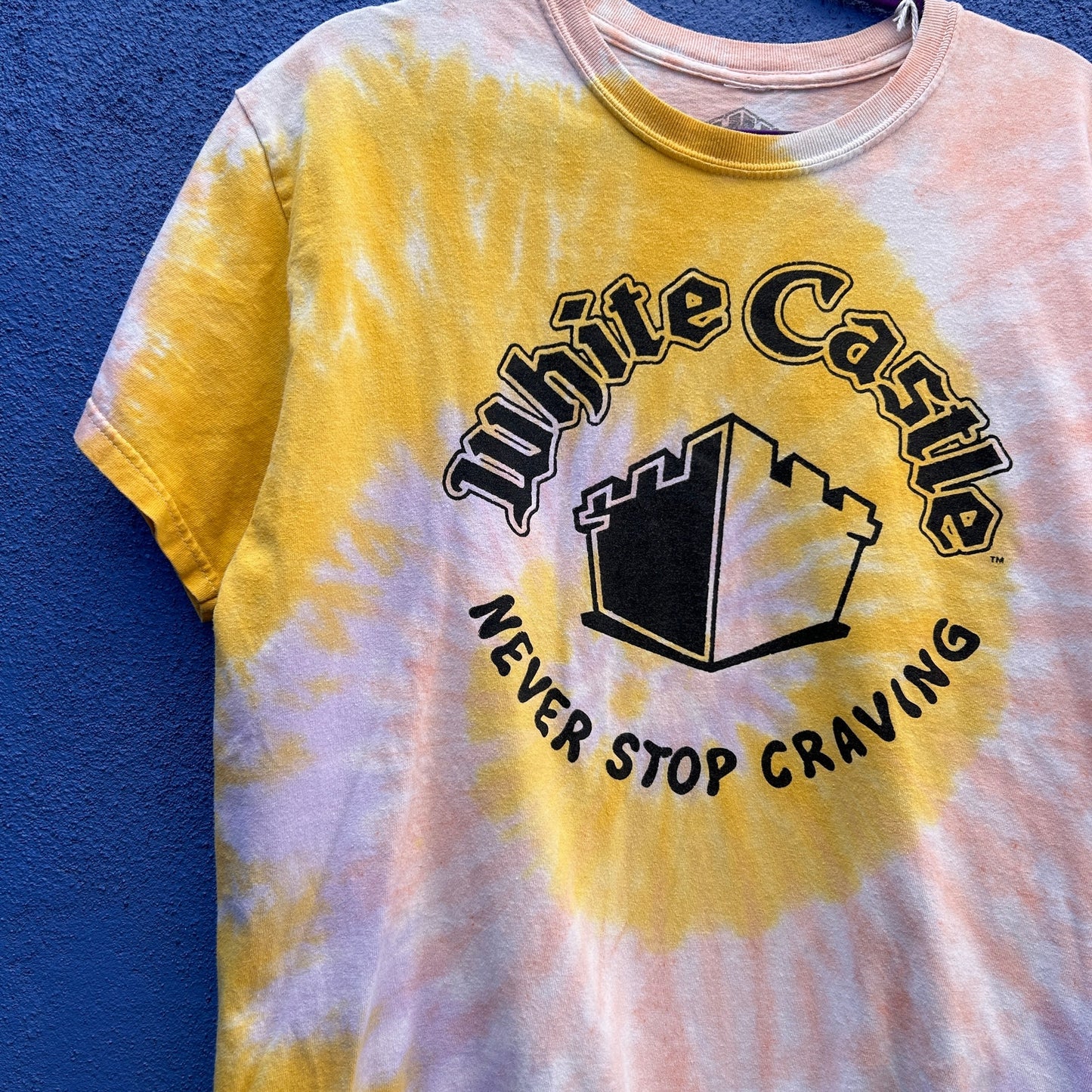 White Castle Tie Dyed Distressed Tee