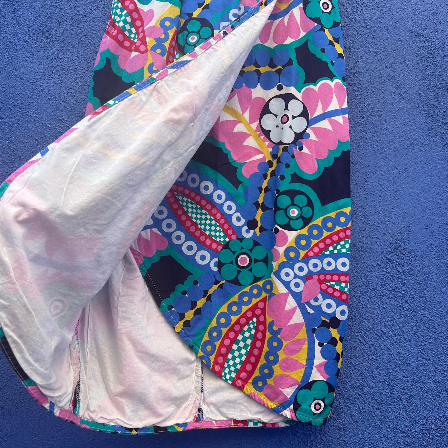 j crew faux wrap bold print midi skirt