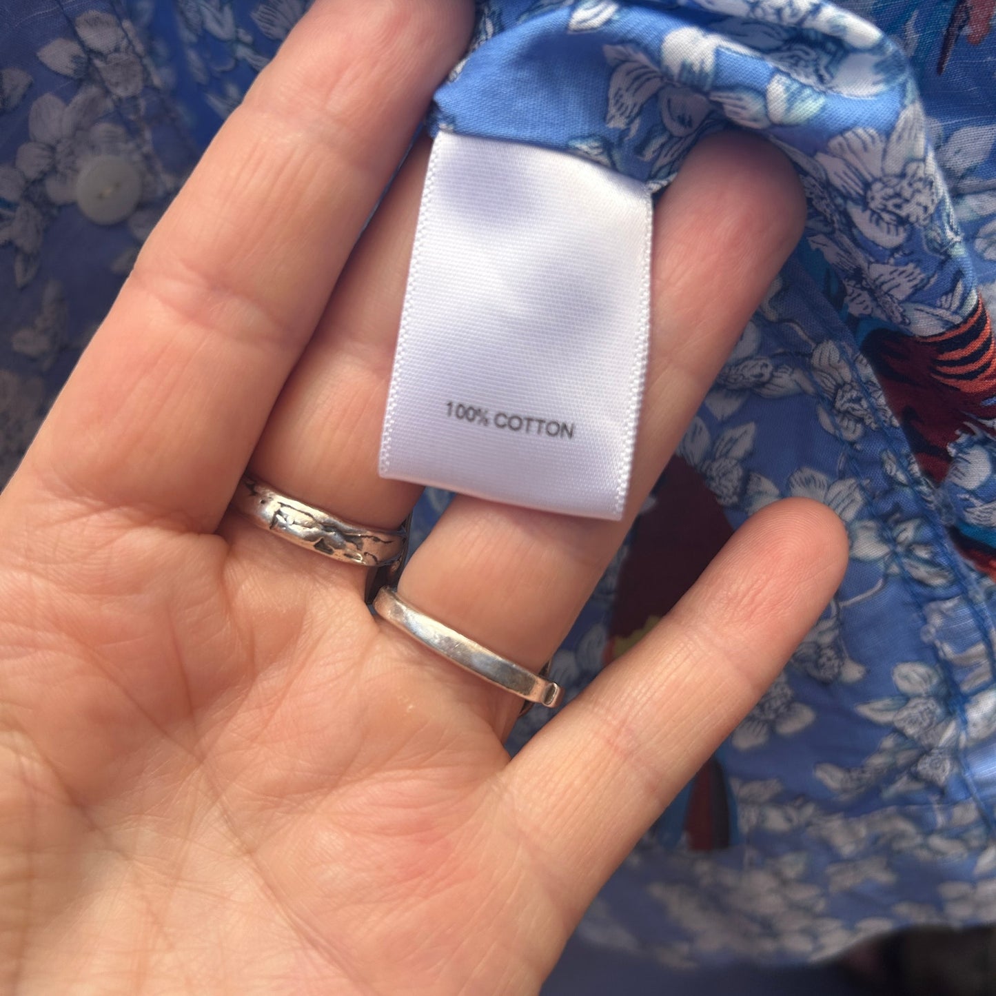 cremieux parrot and floral print short sleeve button up