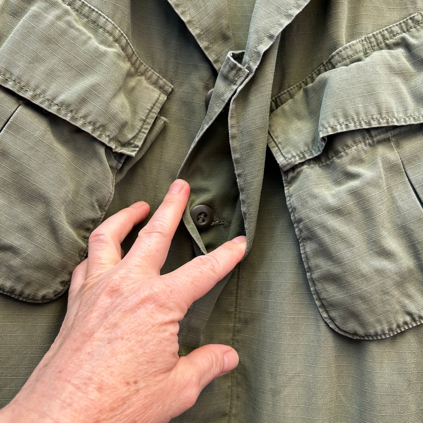 vintage tropical combat military jacket