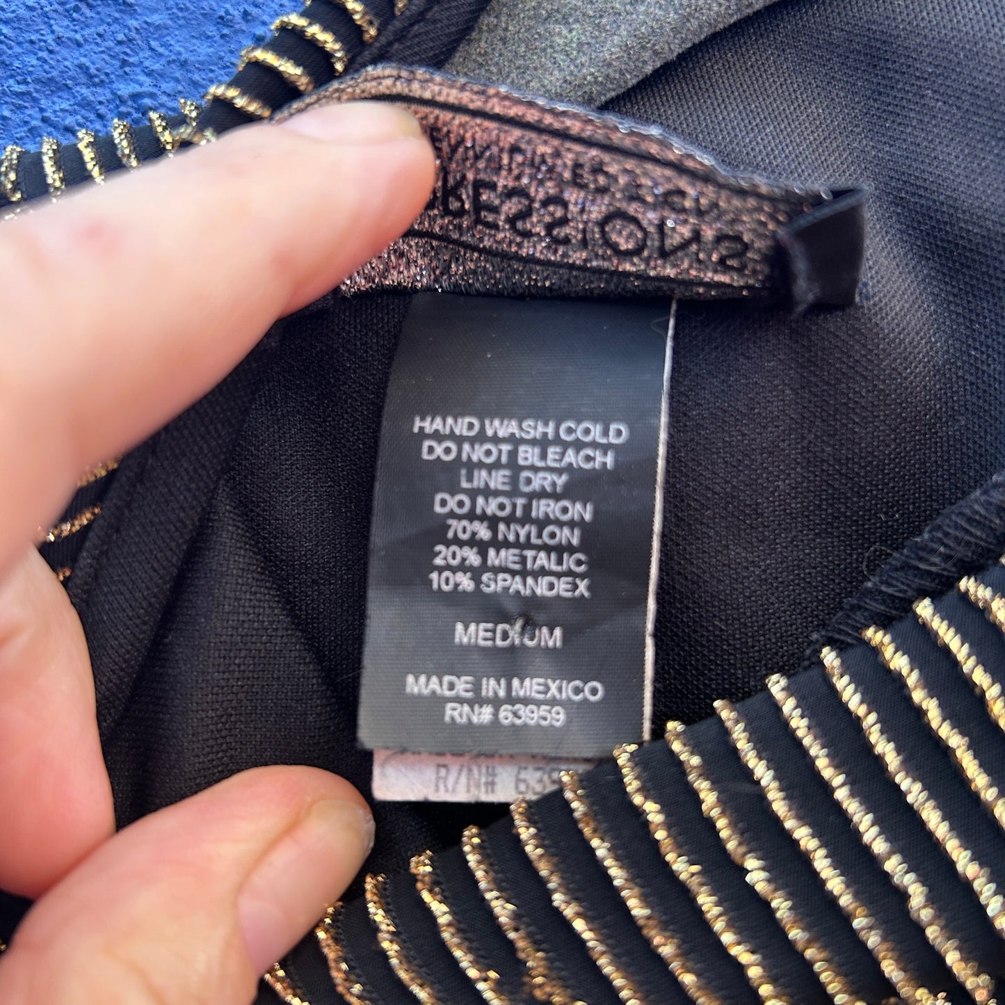 vintage 90s impression sleeveless gold metallic ribbed mockneck top