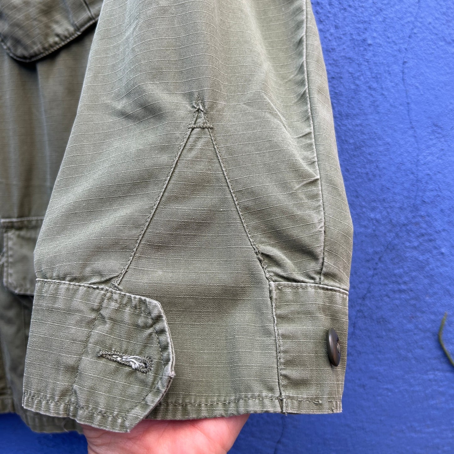 vintage tropical combat military jacket