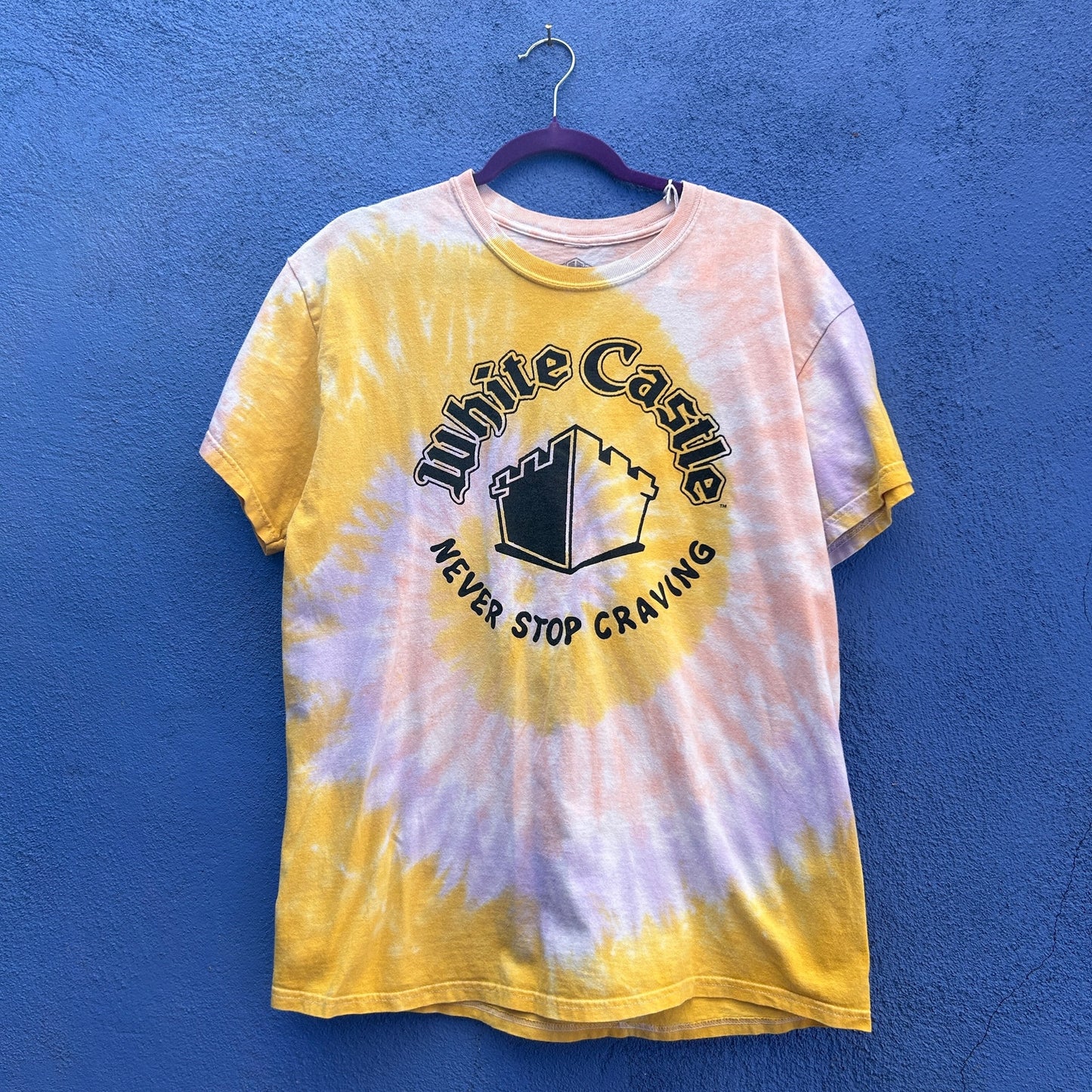 White Castle Tie Dyed Distressed Tee