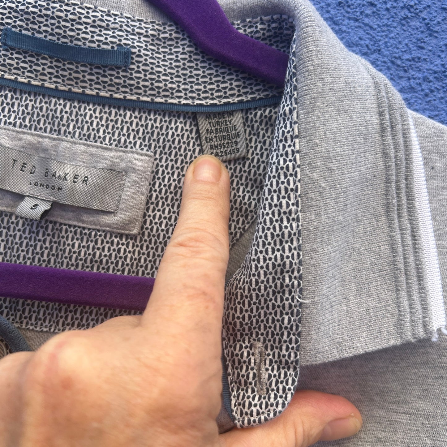 ted baker london gray polo shirt