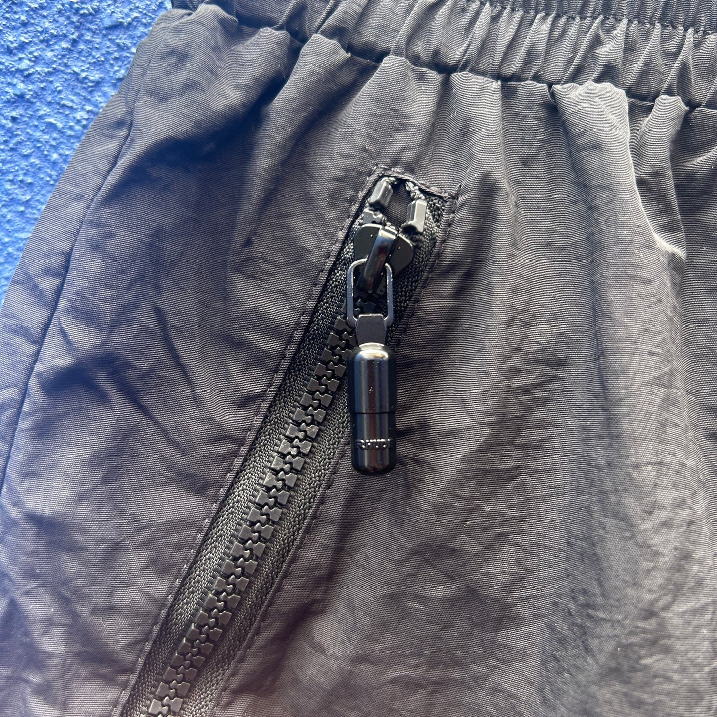 rhude black swim trunk jogging short size large