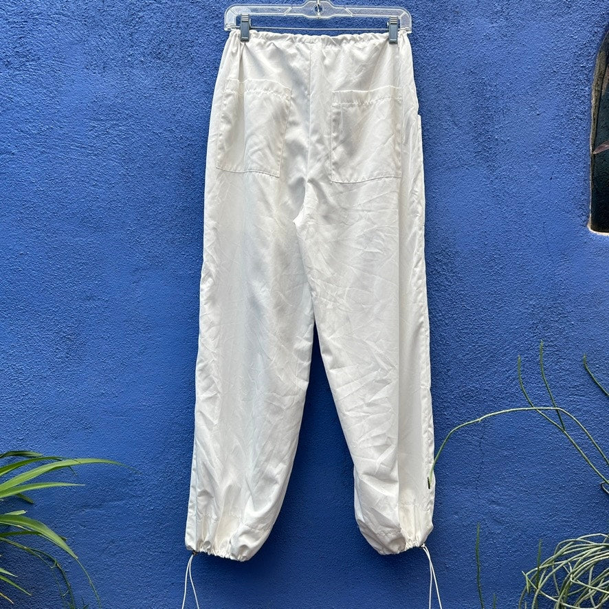 SNDYS. white lagenlook drawstring joggers