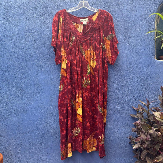vintage 90s y2k p.t. style hippy lounge dress