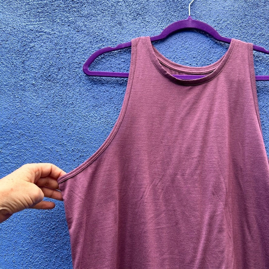 dip dusty rose sleeveless eco-friendly workout top