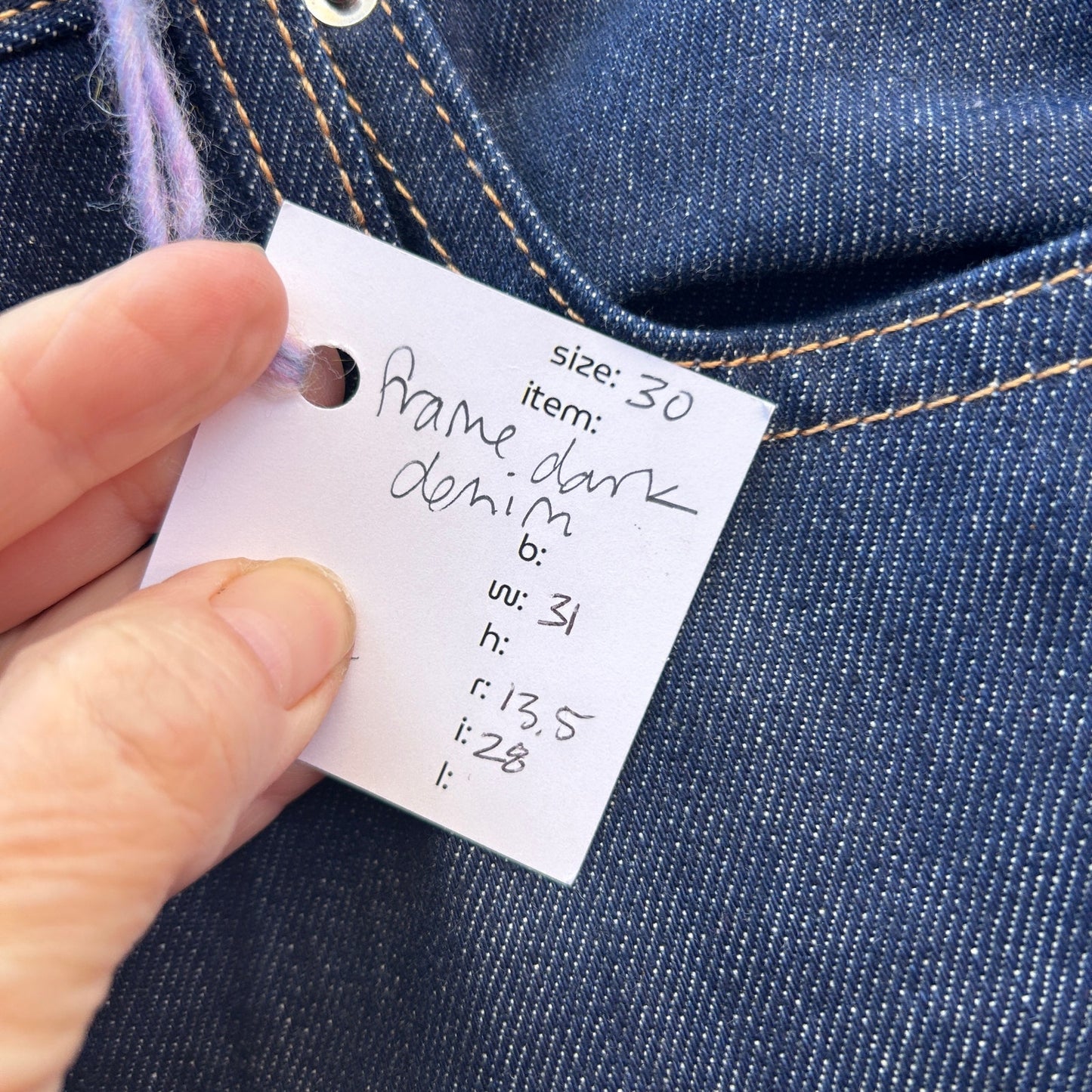 frame dark denim jean