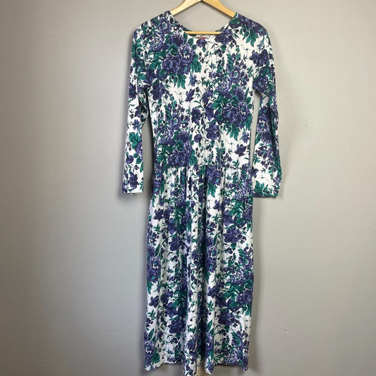 Vintage FADS 80s Cotton Blend Floral Market Dress