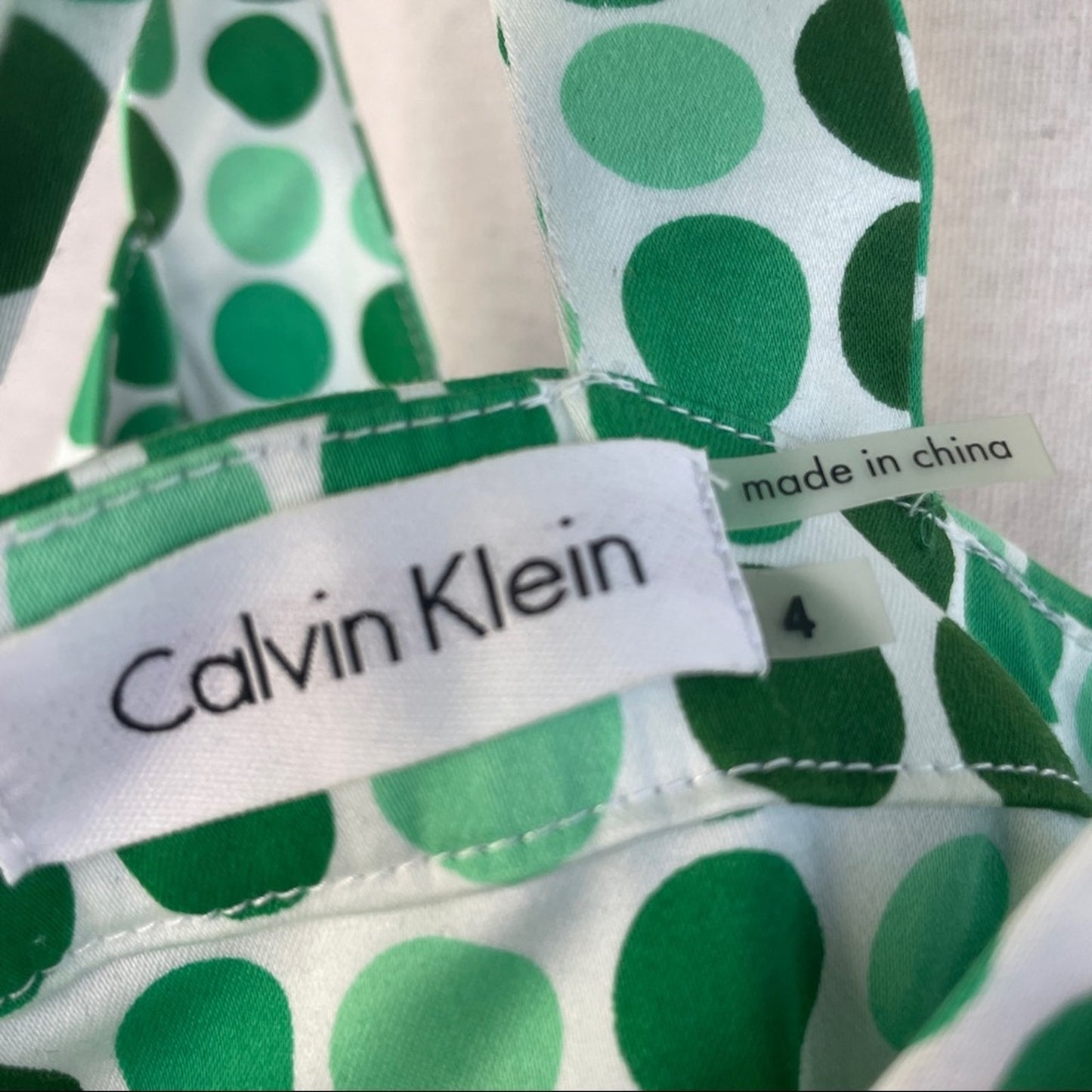 Calvin Klein Polka Dot Vintage Vibe Sleeveless Fit and Flare Dress