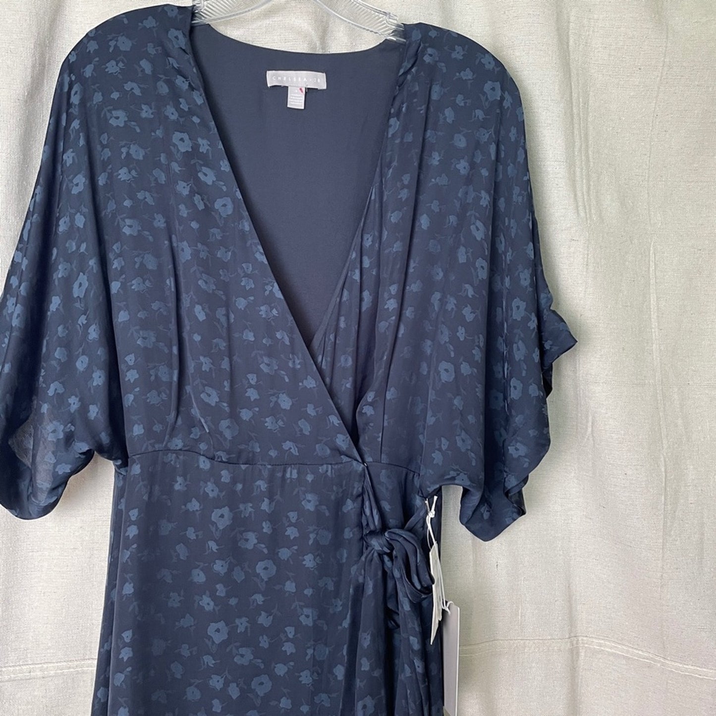 Chelsea28 Navy Iris Wrap Dress - NWT