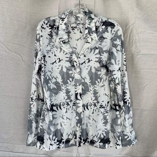 Vintage Vera Union Made Floral Print Button Down Shirt