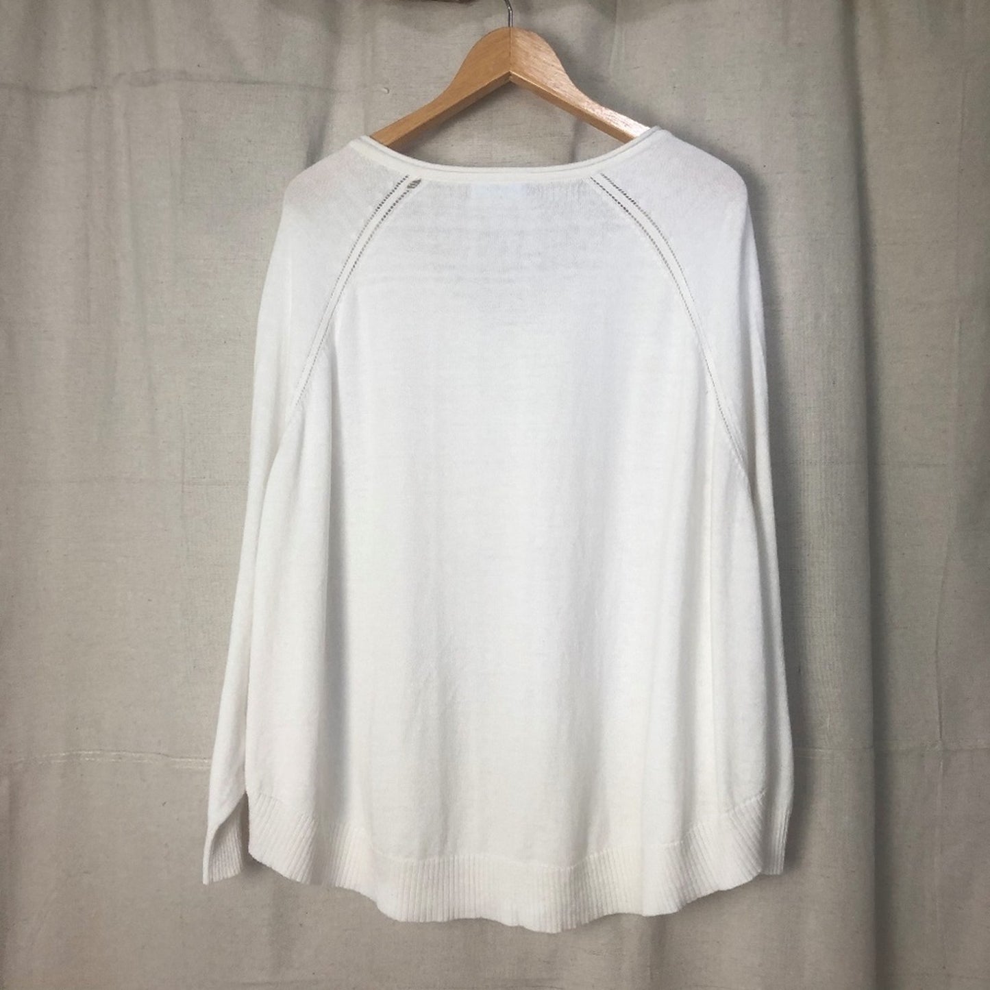 Burgess Cotton and Cashmere Knit Poncho Top